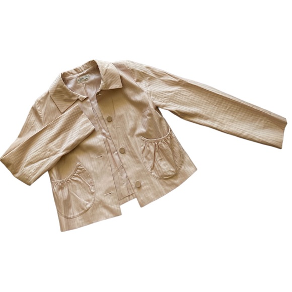 Agnes b. Paris Cropped Pink Jacket Sz 38 - Picture 7 of 7